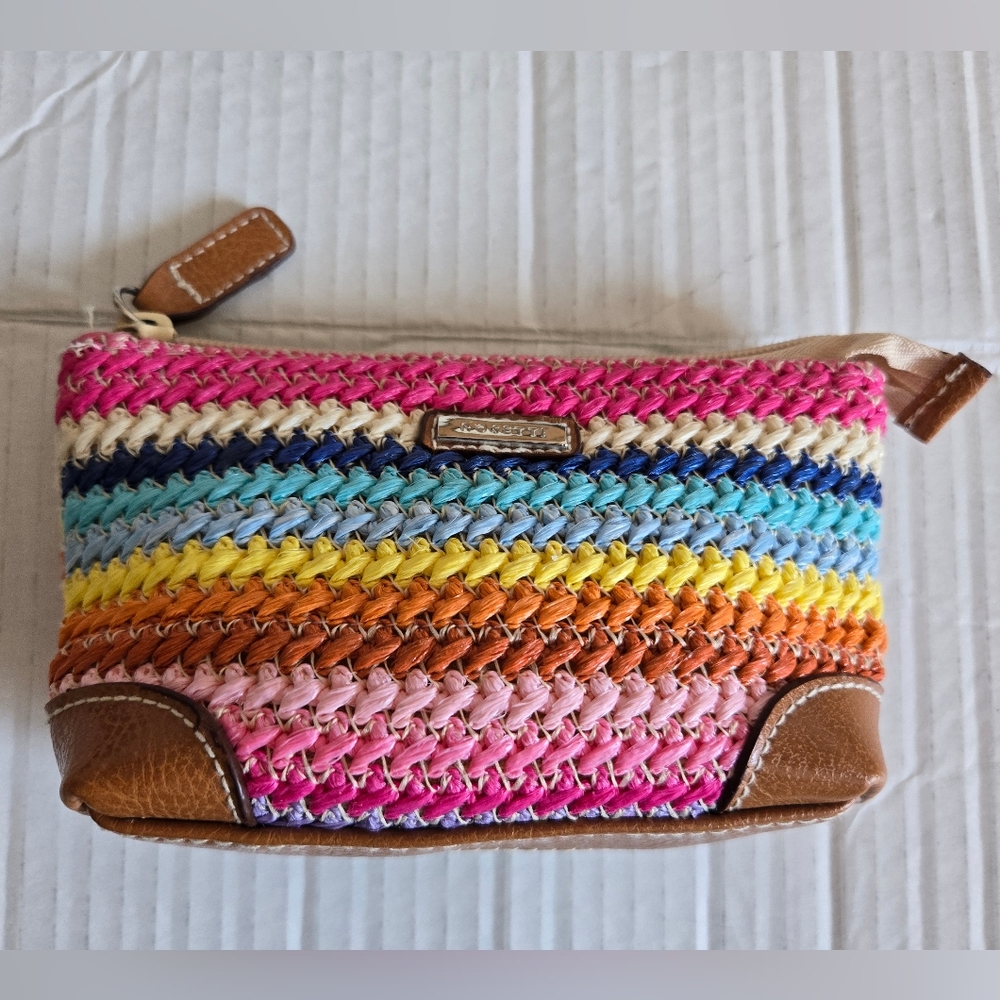 ROSETTI Make Up Bag Multicolor Woven Fabric With Vinyl Trim